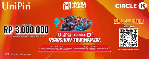 Pendaftaran UniPin x Circle K Roadshow Jakarta Telah Dibuka!